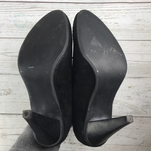 All Saints Spitalfields Black Suede Laceup Booties - Picture 6 of 7